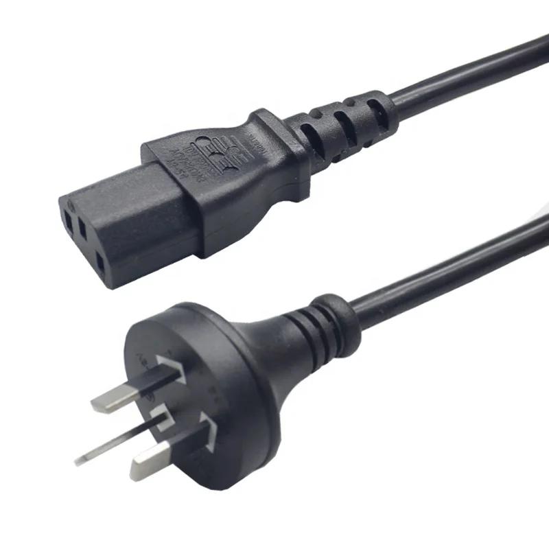 Durable 10A 250V Australian SAA IEC 320 3*1.0mm power cable cordC13 plug socket